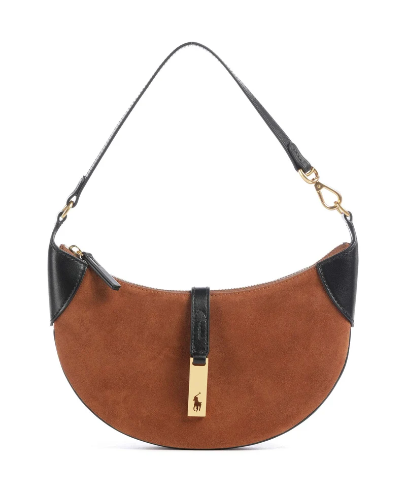 Polo Ralph Lauren ID Collection Small Sac porté épaule toffee/black