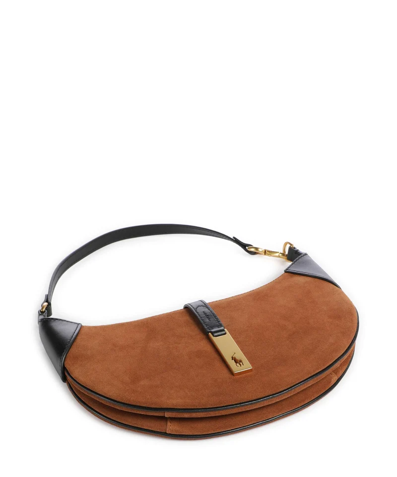 Polo Ralph Lauren ID Collection Small Sac porté épaule toffee/black