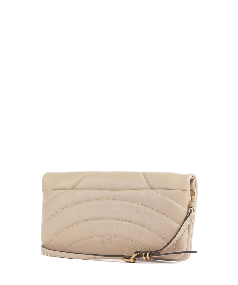 Pinko Click Horizontal Classic Sac bandoulière beige/grigio fumo/antique gold