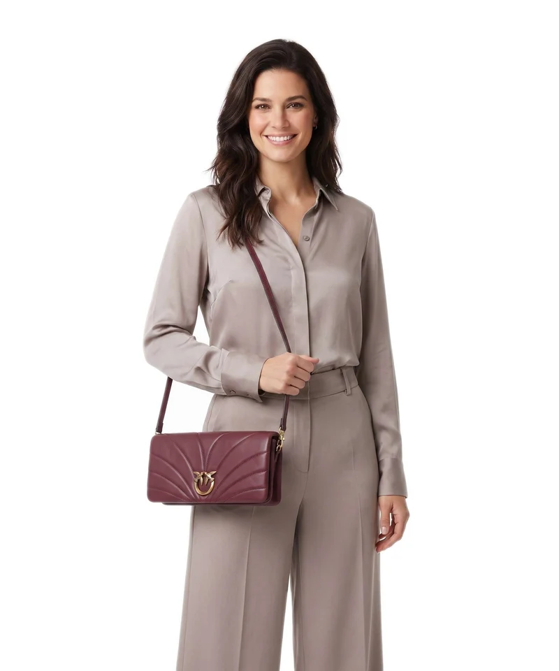 Pinko Click Horizontal Classic Sac bandoulière ribes intenso/antique gold