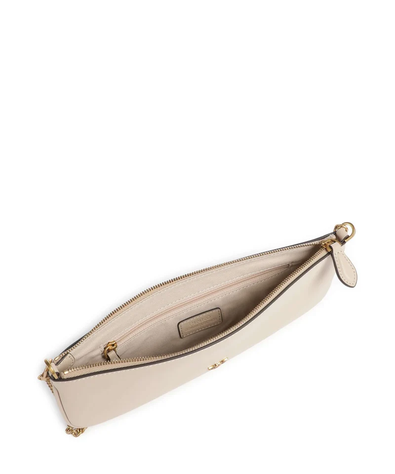 Pinko Flat Horizontal Sac porté épaule beige/grigio fumo/antique gold