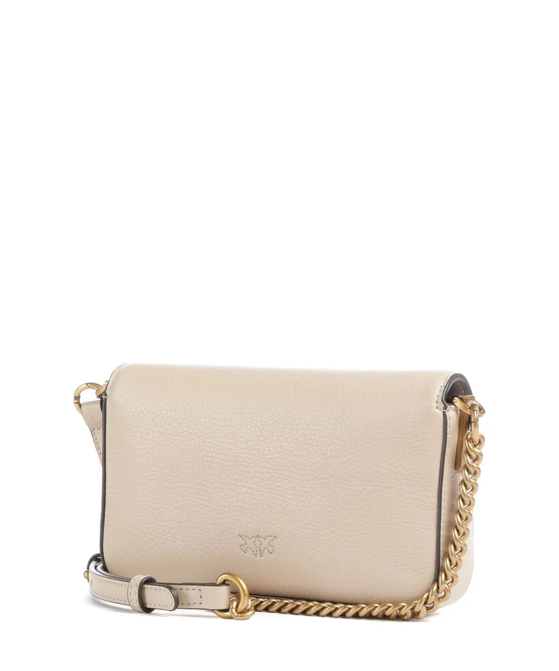 Pinko Love One Baby Slouchy Sac bandoulière beige/grigio fumo/antique gold