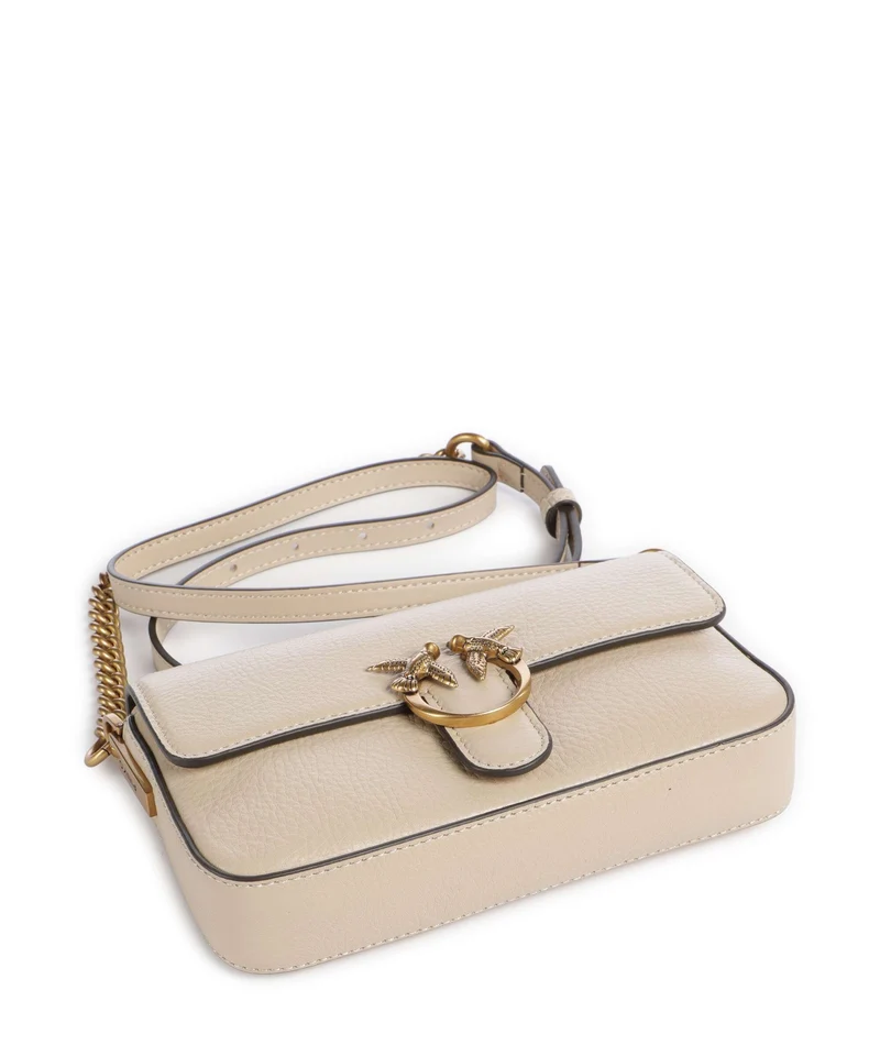 Pinko Love One Baby Slouchy Sac bandoulière beige/grigio fumo/antique gold