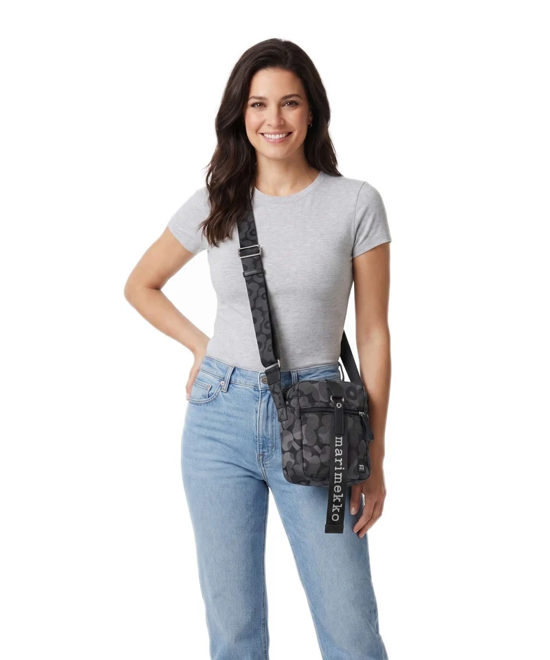 Marimekko Wear All Day Unikko Sac bandoulière grey/dark grey