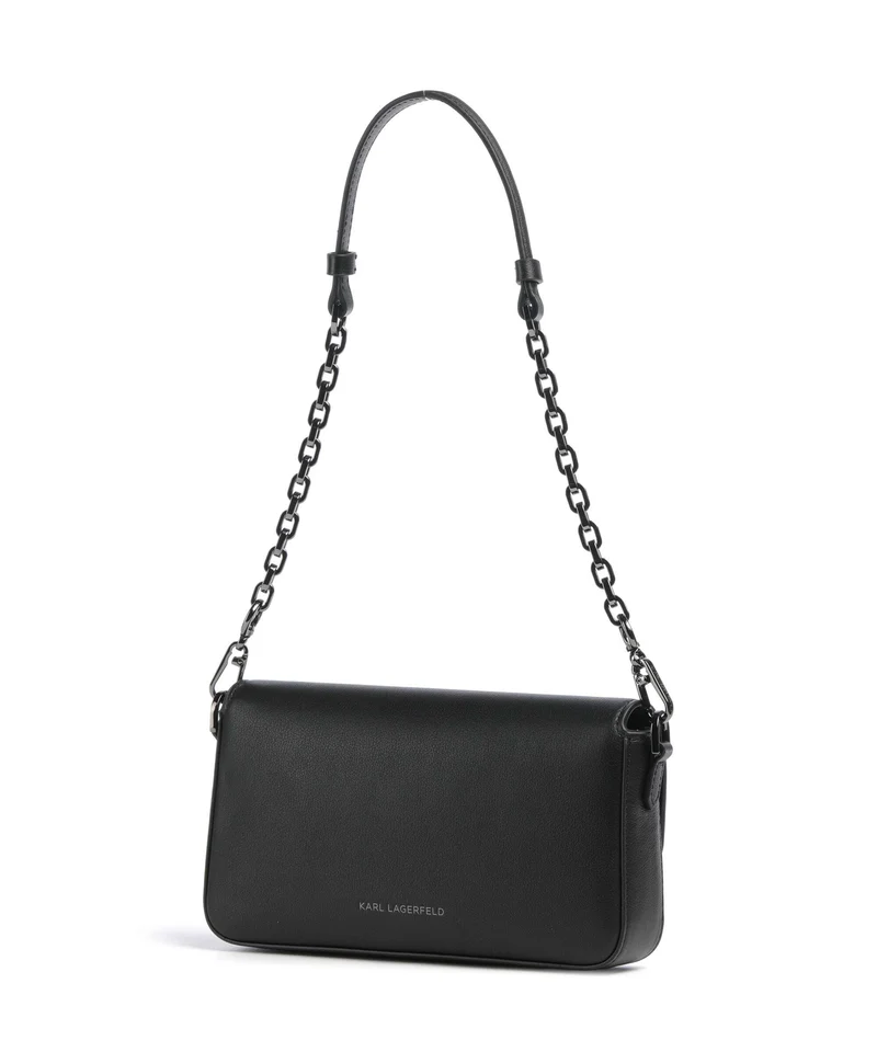 Karl Lagerfeld K/Signature 2.0 Small Sac porté épaule black/gunmetal