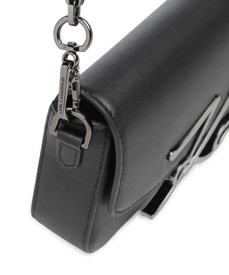 Karl Lagerfeld K/Signature 2.0 Small Sac porté épaule black/gunmetal