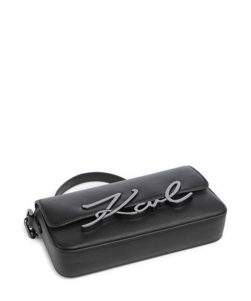 Karl Lagerfeld K/Signature 2.0 Small Sac porté épaule black/gunmetal