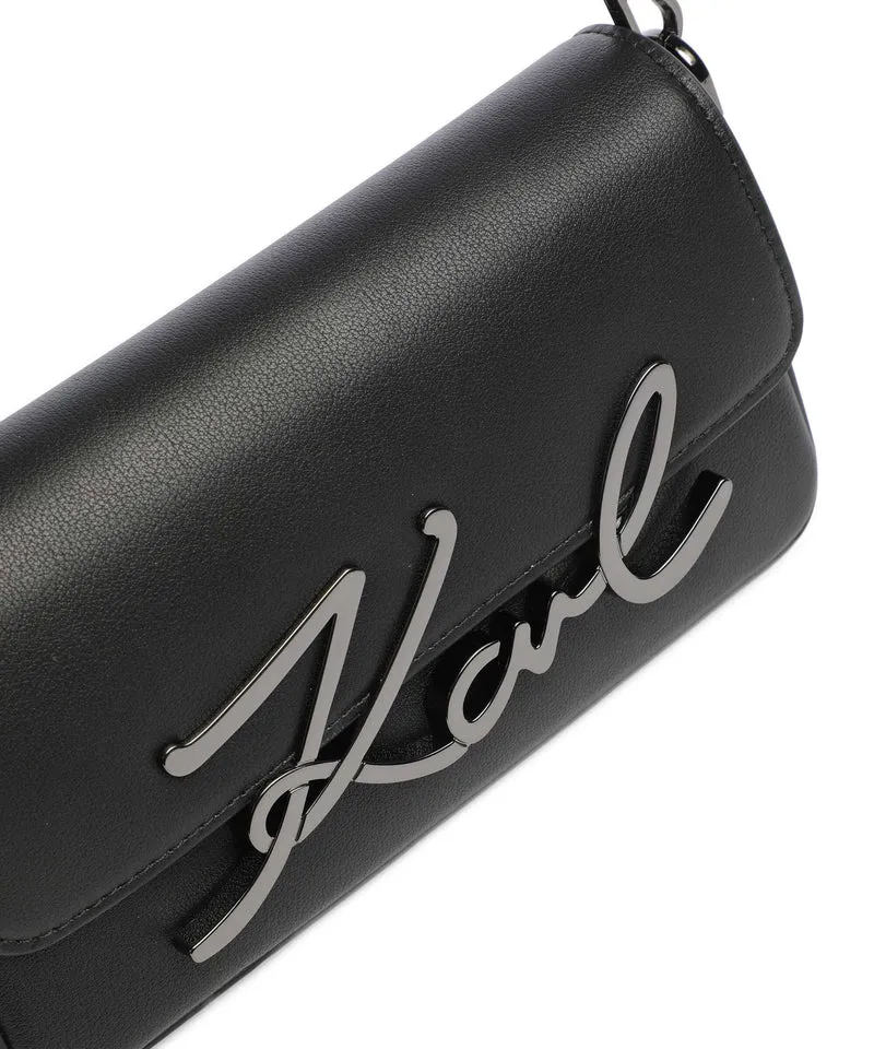 Karl Lagerfeld K/Signature 2.0 Small Sac porté épaule black/gunmetal