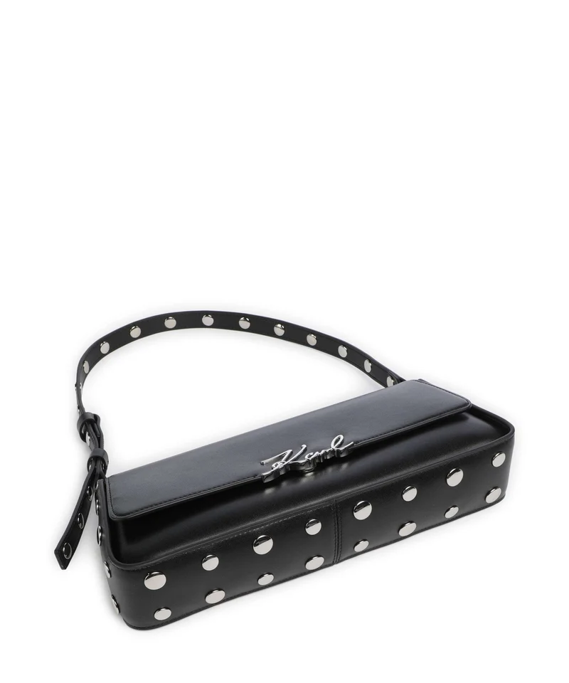 Karl Lagerfeld K/Signature Sac porté épaule black embellishment