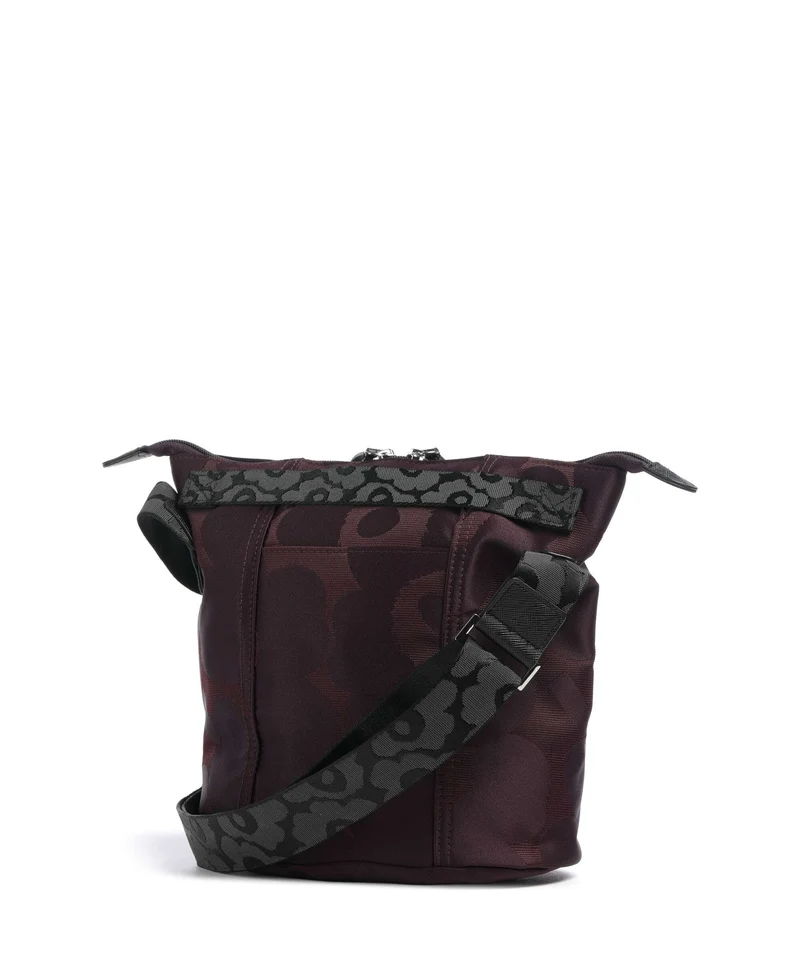 Marimekko Wear All Day Unikko Sac seau wine red/dark wine