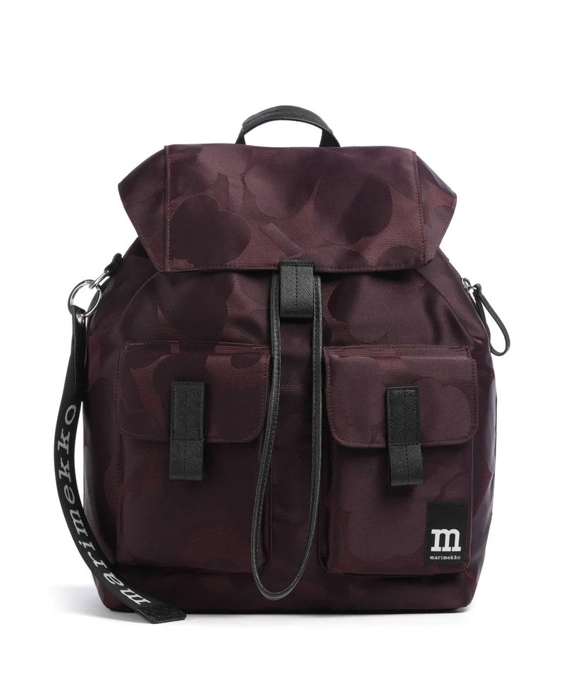 Marimekko Wear All Day L Unikko Sac à dos wine red/dark wine