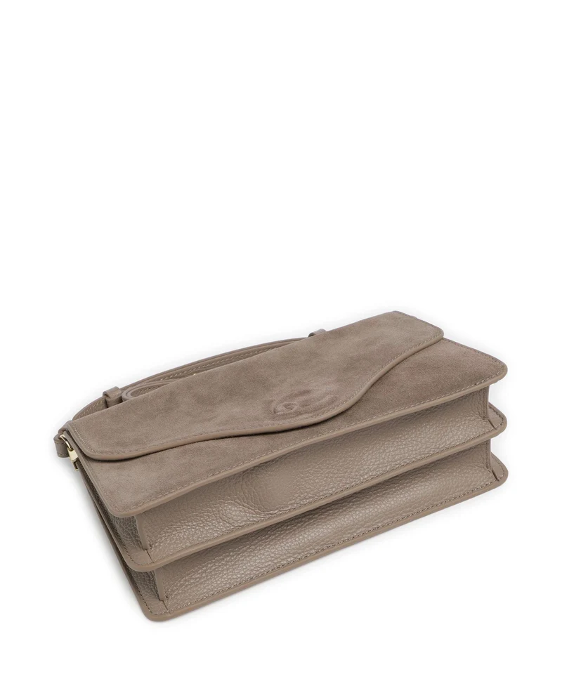 Coccinelle C-Me Softy Suede Sac porté épaule warm taupe