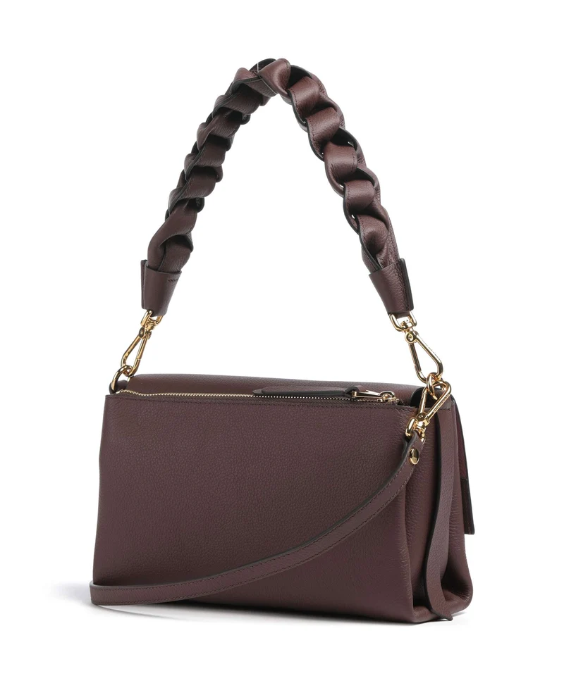 Coccinelle Boheme Grana Double Sac porté épaule berry/winter rose