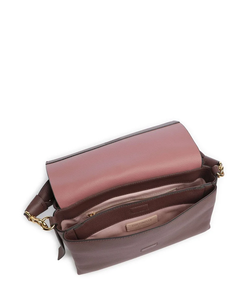 Coccinelle Boheme Grana Double Sac porté épaule berry/winter rose