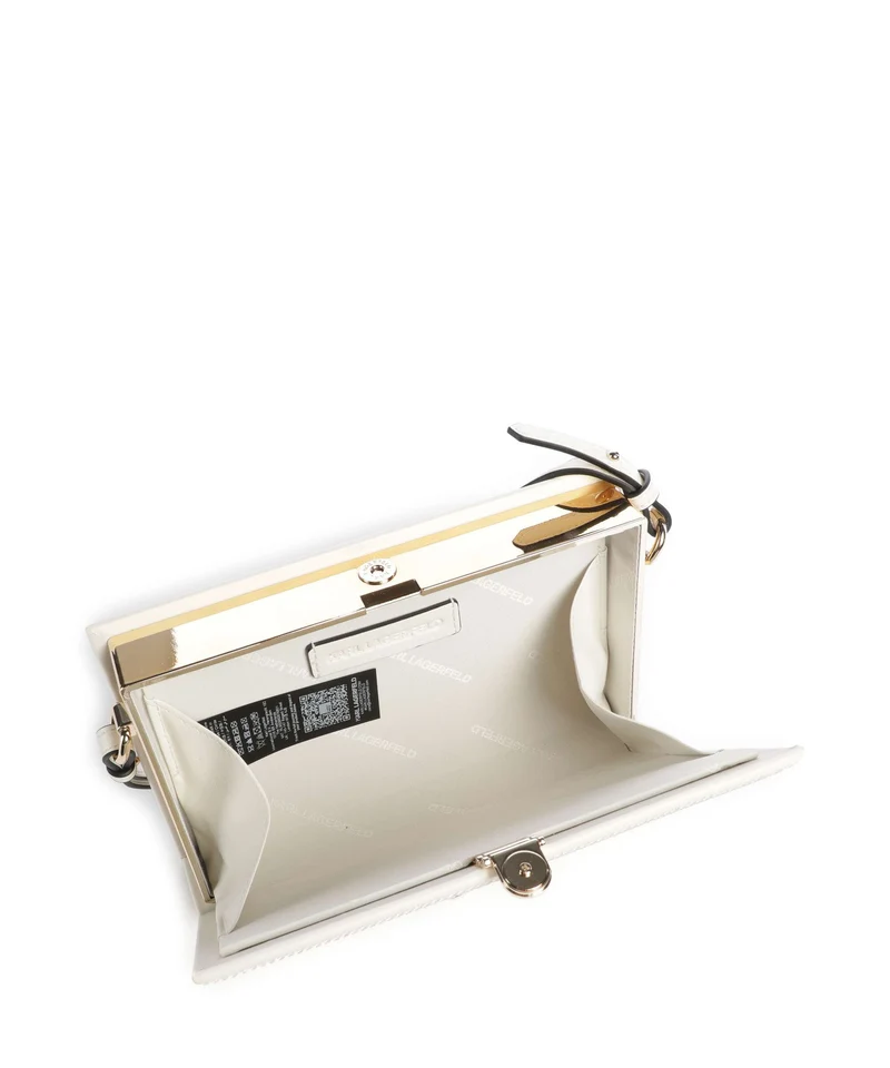 Karl Lagerfeld K/Soiree Book Sac porté épaule off white embellishment