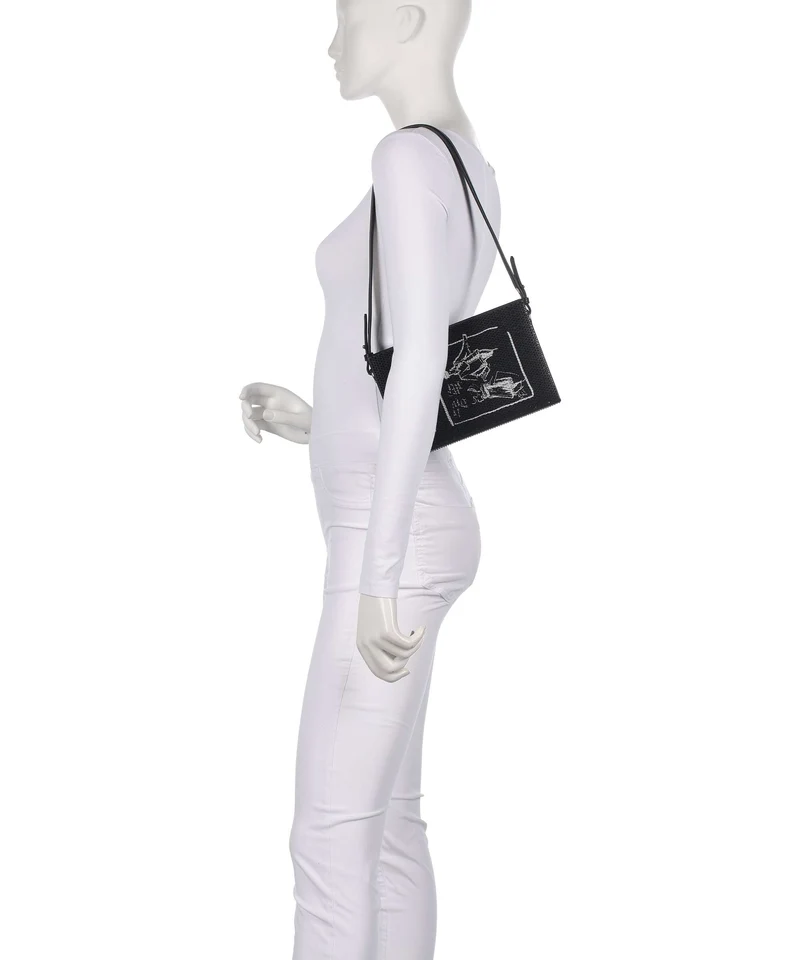 Karl Lagerfeld K/Soiree Book Sac porté épaule black embellishment