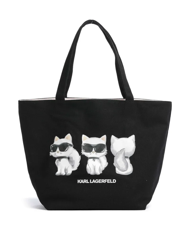 Karl Lagerfeld Ikon Choupette Cabas black