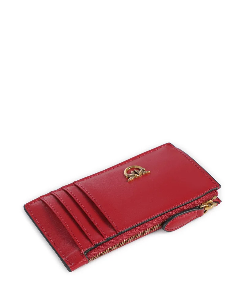 Pinko Airone Étui à cartes crédit rosso rio/antique gold