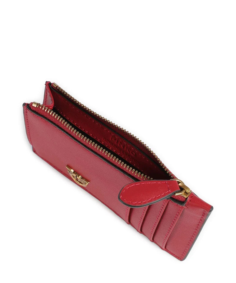 Pinko Airone Étui à cartes crédit rosso rio/antique gold