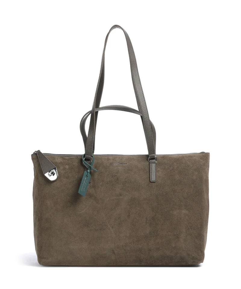 Coccinelle Beat Generation Suede Cabas fango