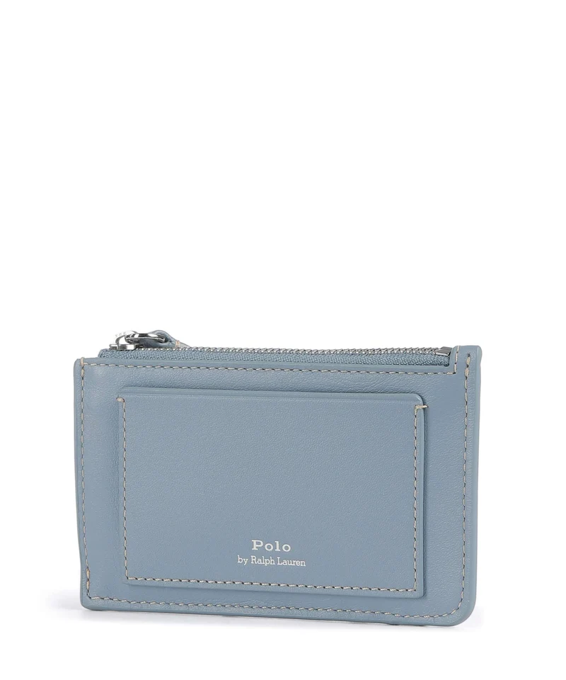 Polo Ralph Lauren Bear Étui à cartes crédit faded denim