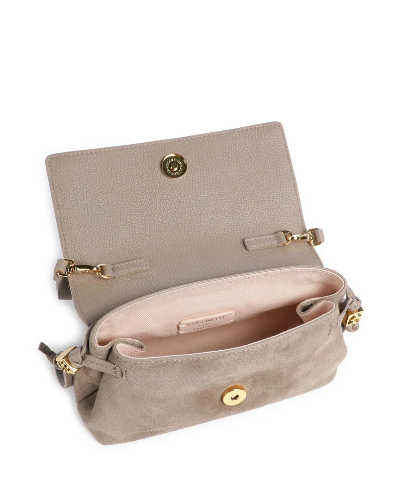 Coccinelle Thess Suede Sac bandoulière warm taupe