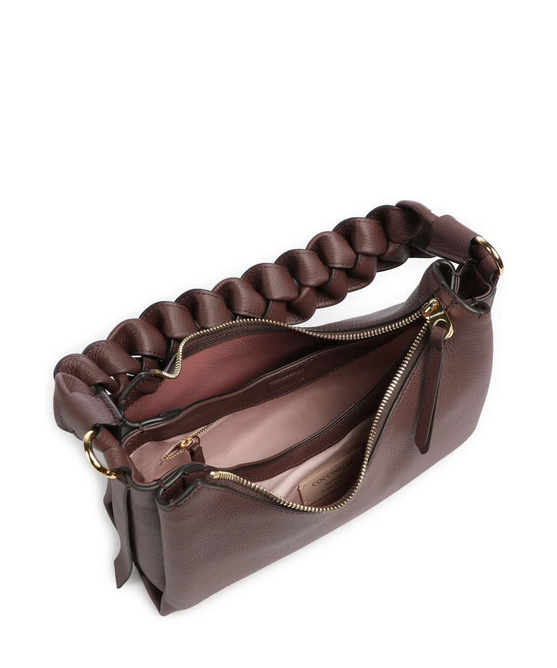 Coccinelle Boheme Grana Double Sac porté épaule berry/winter rose