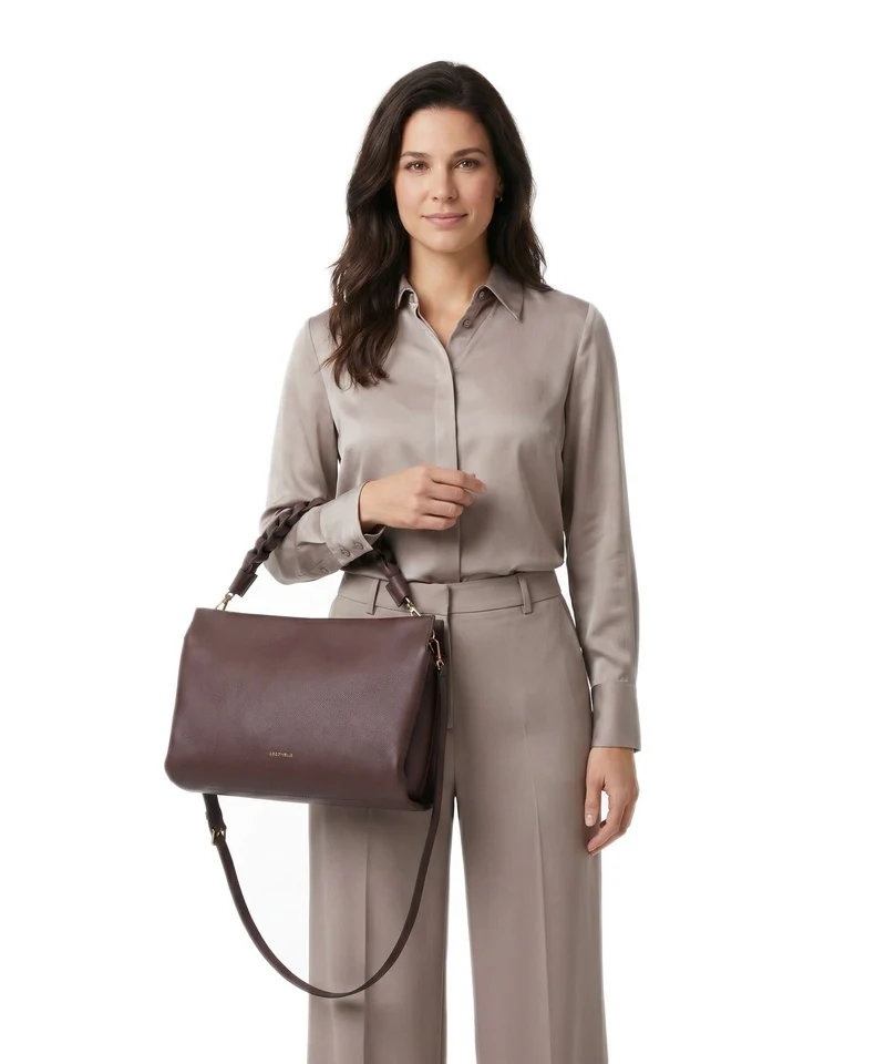 Coccinelle Boheme Grana Double Sac fourre-tout berry/winter rose