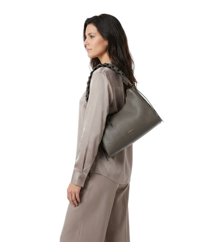 Coccinelle Boheme Grana Double Sac porté épaule fango/honey