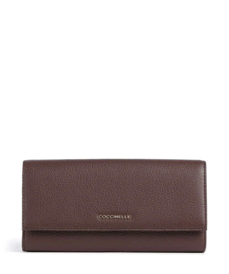Coccinelle Metallic Soft Portefeuille berry