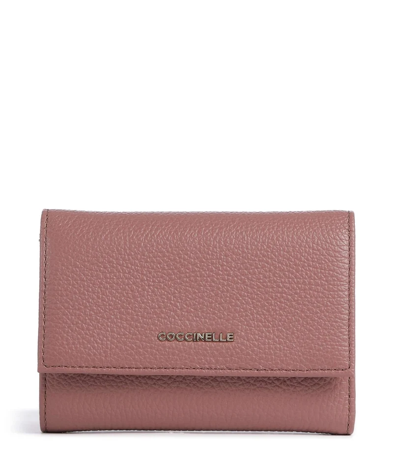 Coccinelle Metallic Soft Portefeuille winter rose