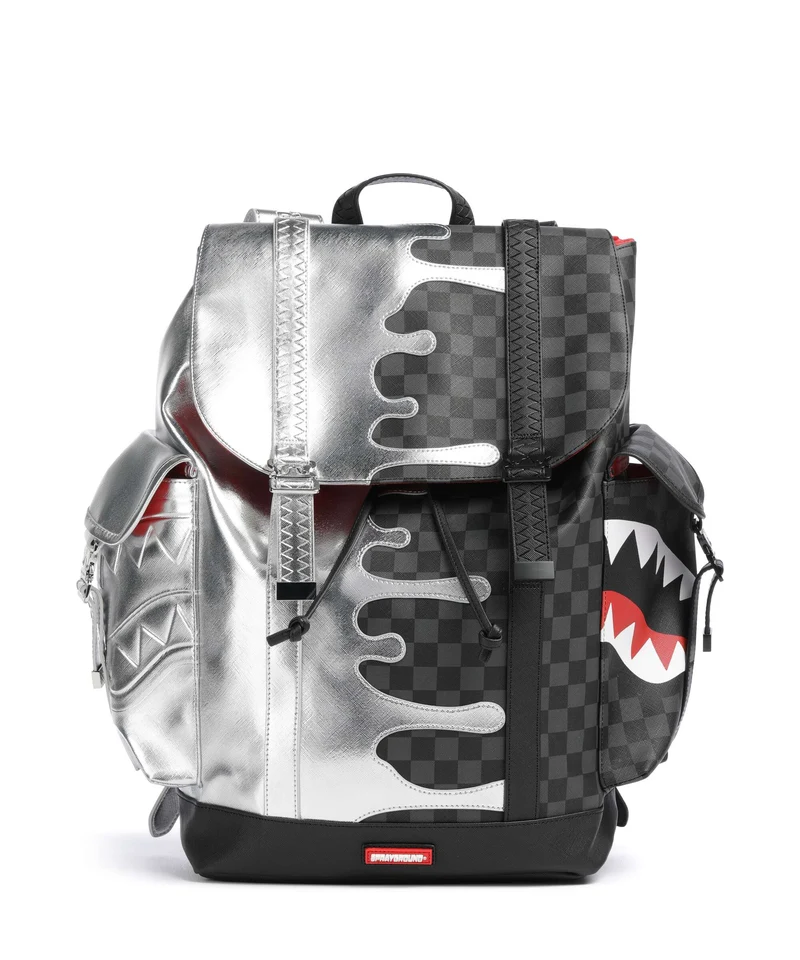 Sprayground Silver Side Drip Monte Carlo Sac à dos black/silver