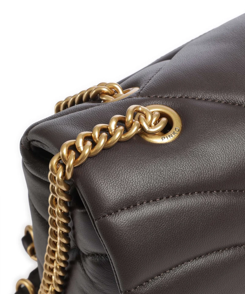 Pinko Love Puff Classic Sac porté épaule marrone marasca/antique gold