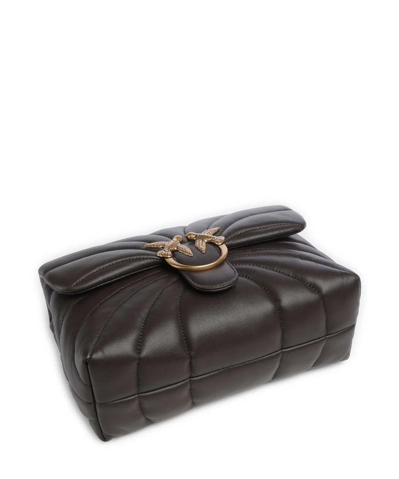 Pinko Love Puff Classic Sac porté épaule marrone marasca/antique gold