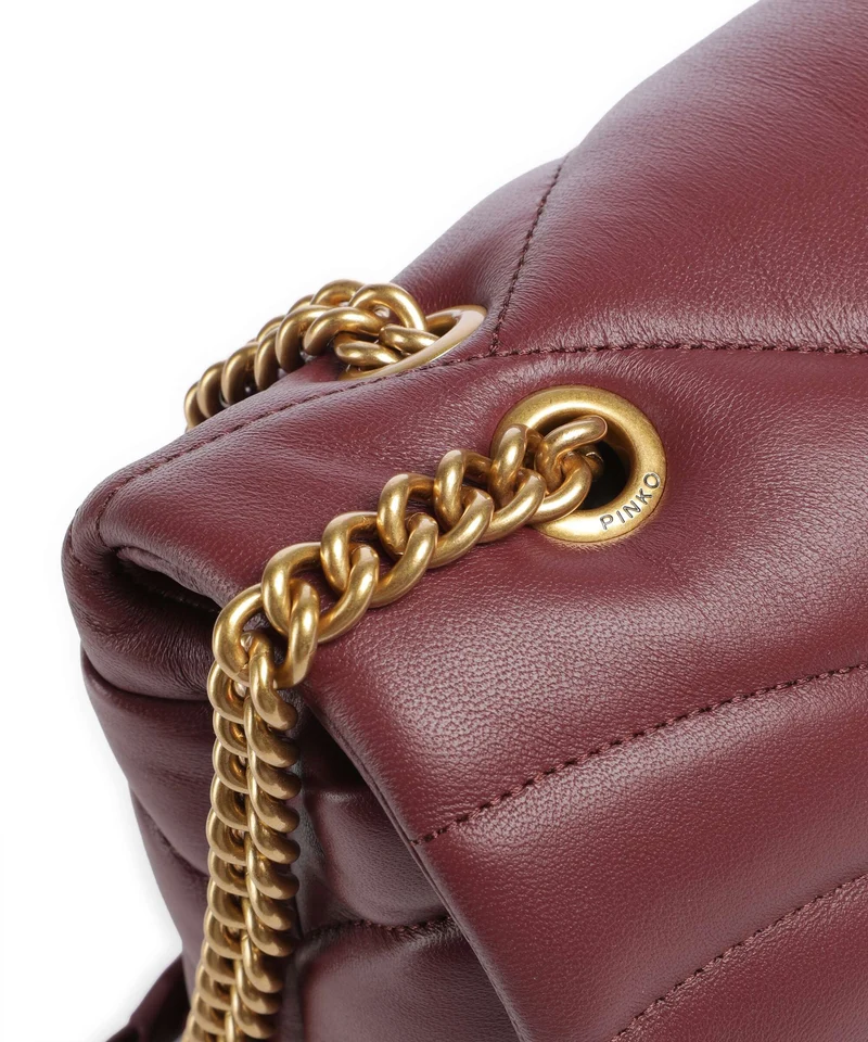 Pinko Love Puff Classic Sac porté épaule ribes intenso/antique gold