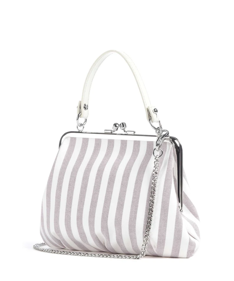 Vivienne Westwood Granny Frame Classic Oxford Shirt Sac à main burgundy stripe