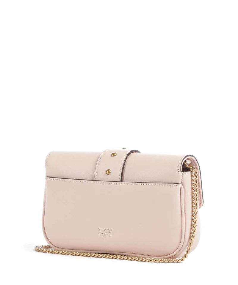 Pinko Love One Pocket New Buckle Sac bandoulière rosa cammeo/antique gold