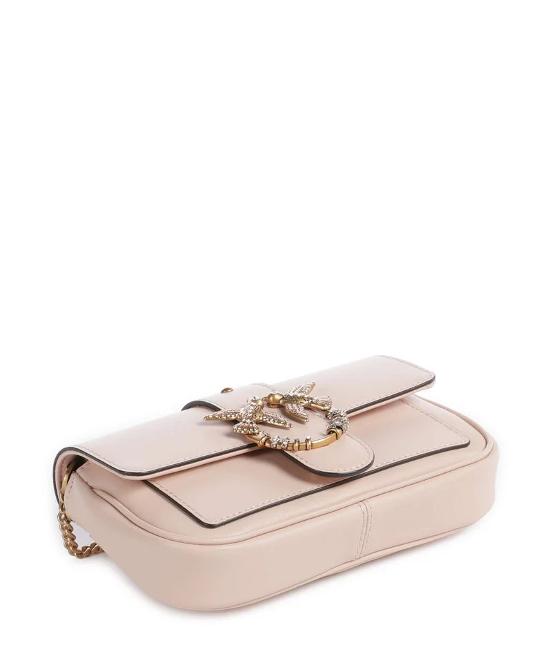 Pinko Love One Pocket New Buckle Sac bandoulière rosa cammeo/antique gold