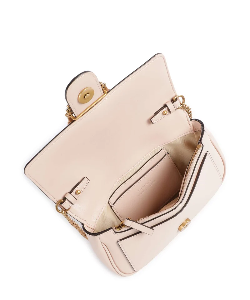 Pinko Love One Pocket New Buckle Sac bandoulière rosa cammeo/antique gold