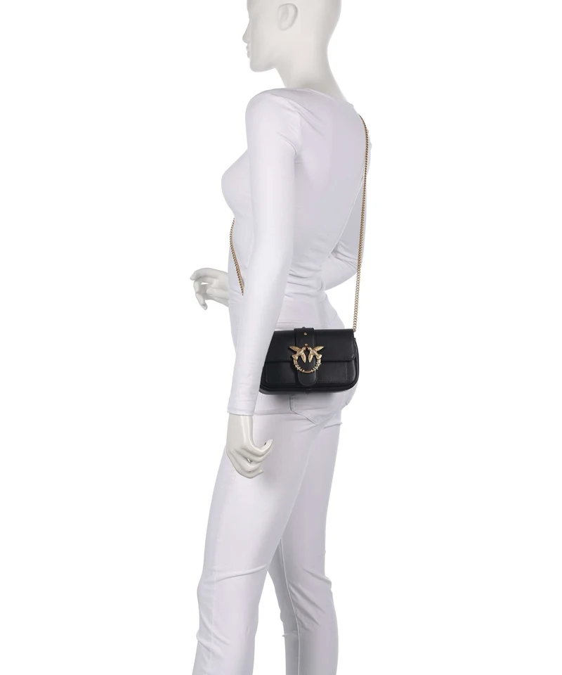 Pinko Love One Pocket New Buckle Sac bandoulière nero/antique gold