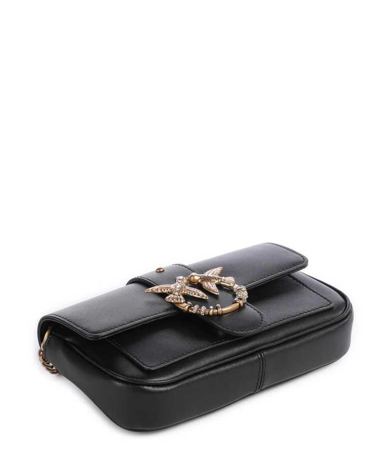 Pinko Love One Pocket New Buckle Sac bandoulière nero/antique gold