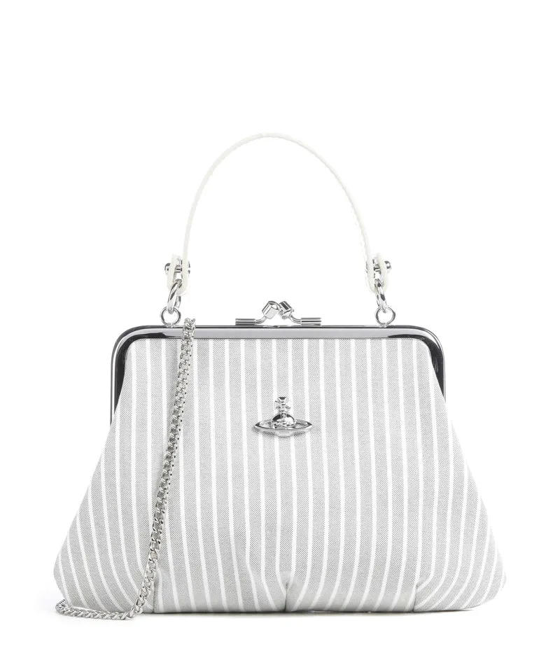 Vivienne Westwood Granny Frame Classic Oxford Shirt Sac à main thyme stripe