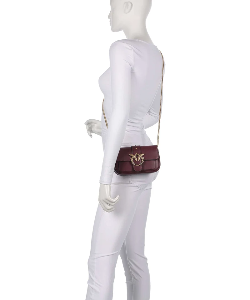 Pinko Love One Pocket New Buckle Sac bandoulière ribes intenso/antique gold