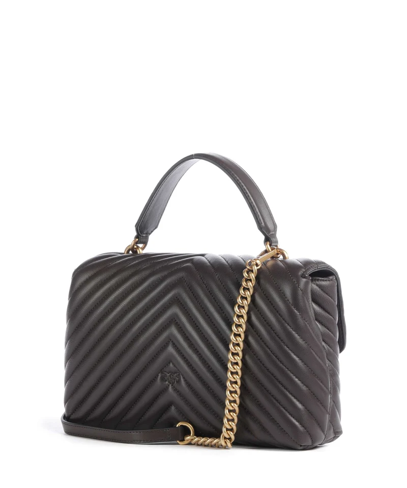 Pinko Love Lady Puff Classic Sac à main marrone marasca/antique gold