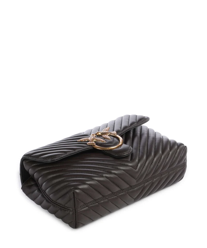 Pinko Love Lady Puff Classic Sac à main marrone marasca/antique gold