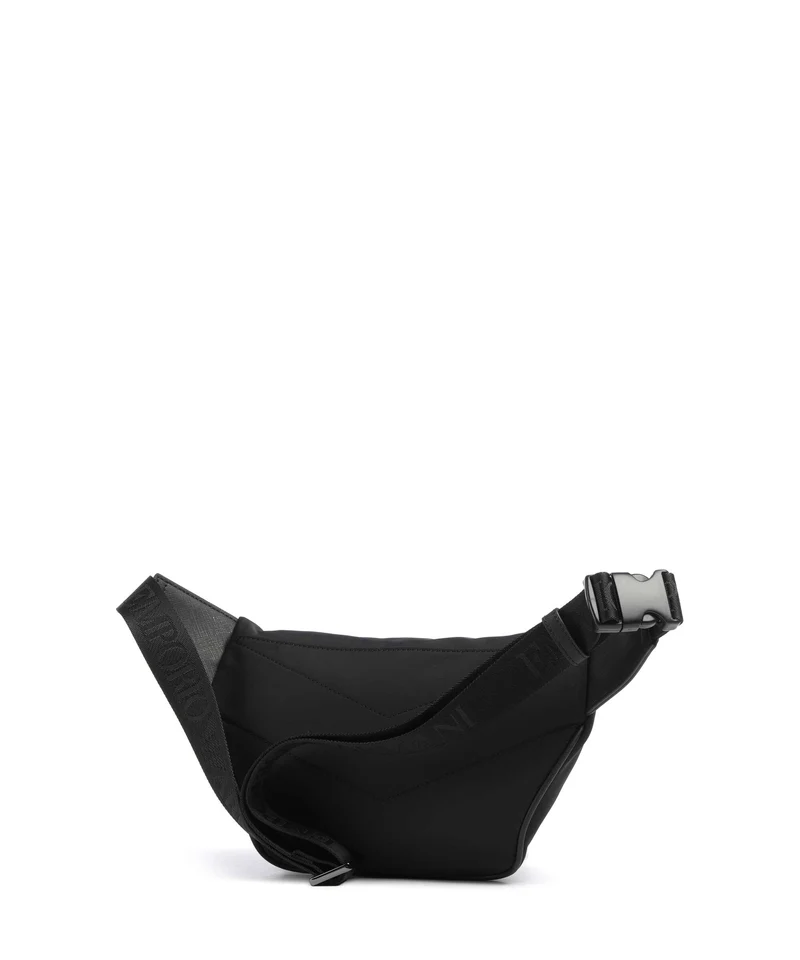 Emporio Armani Nylon Recycled Sac banane black beauty