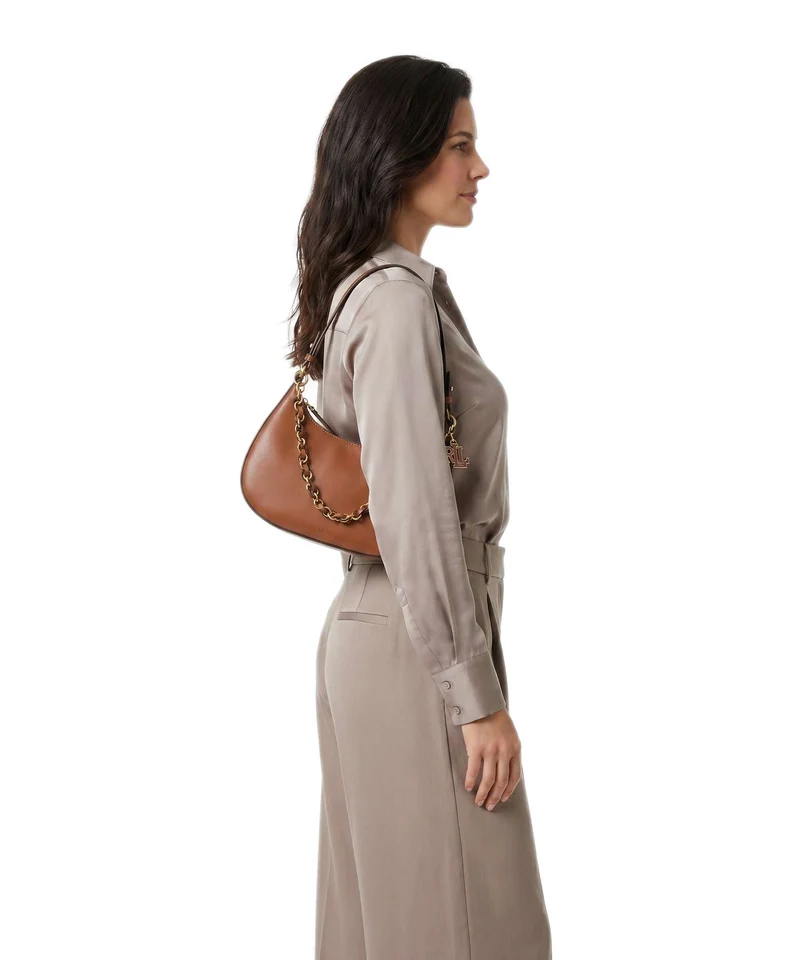 Lauren Ralph Lauren Marcy Medium Sac porté épaule lauren tan
