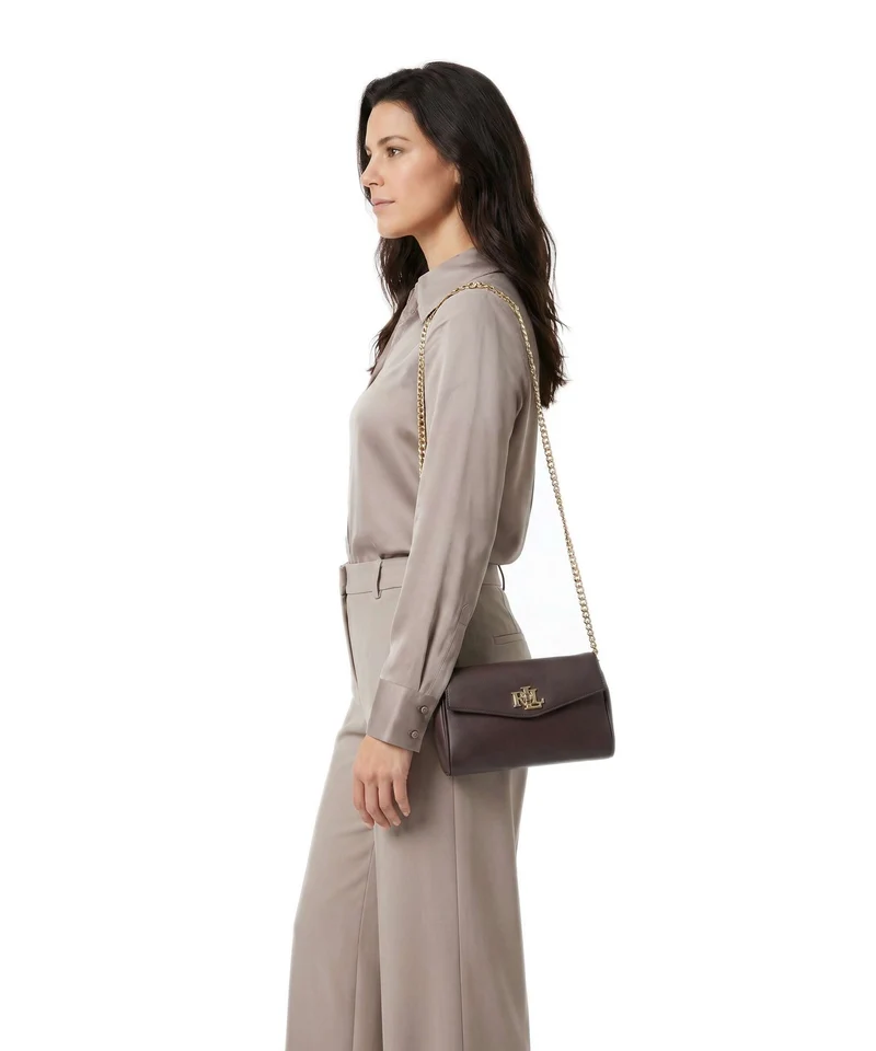Lauren Ralph Lauren Tanner Large Sac bandoulière chestnut brown
