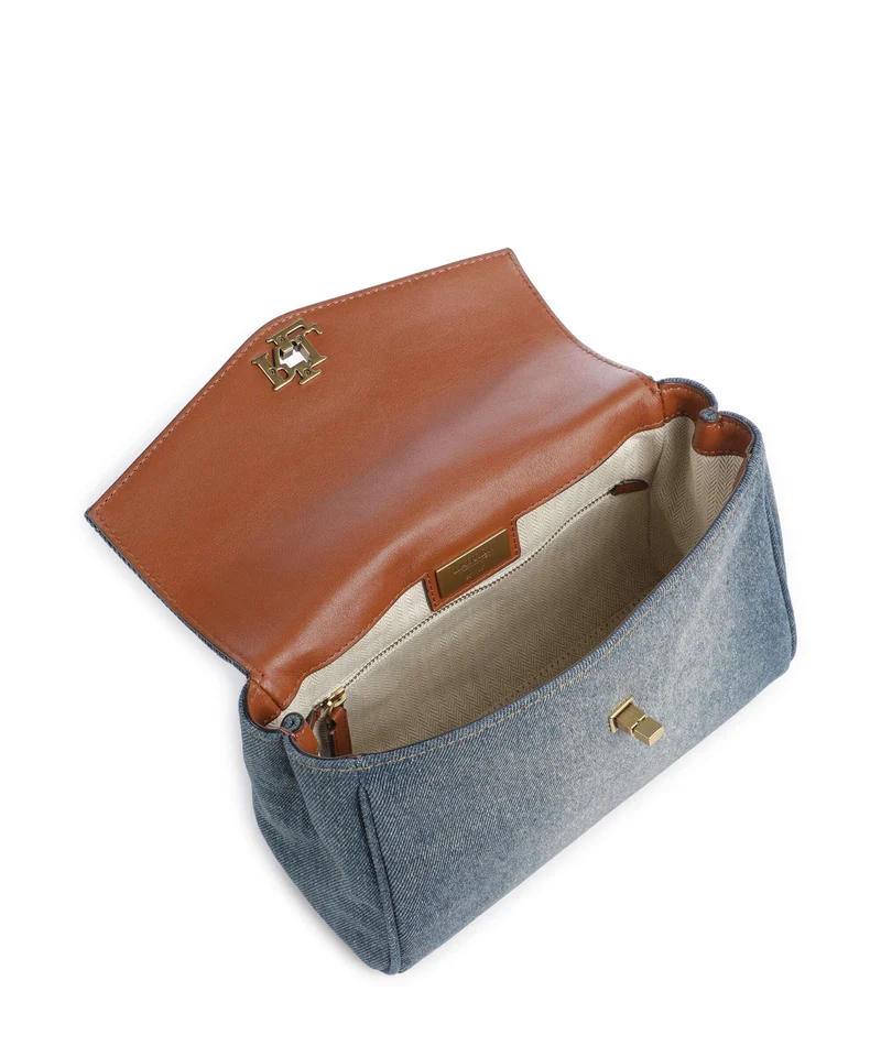 Lauren Ralph Lauren Farrah Small Sac à main oxford blue/lauren tan