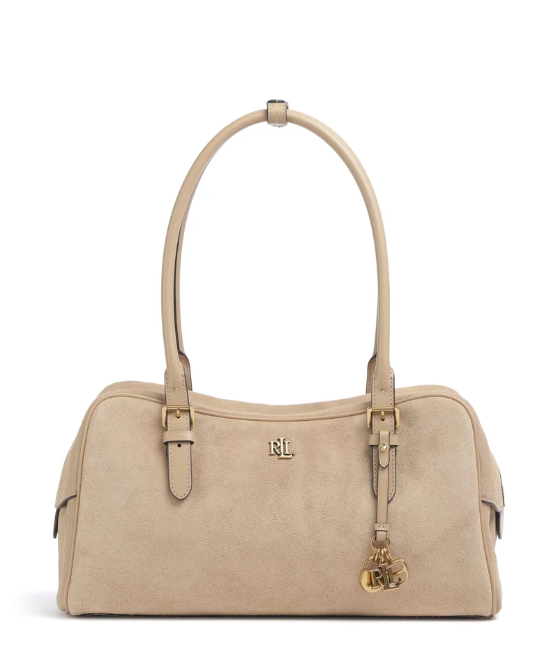 Lauren Ralph Lauren Marcy Large Sac porté épaule tan